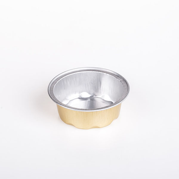 金色圆形铝箔餐盒50ML